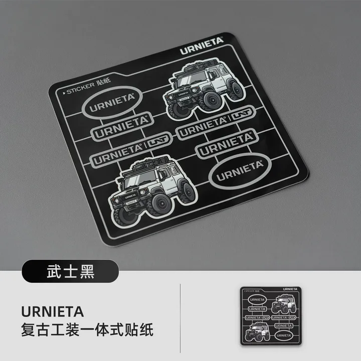 URNIETA个性车贴吉姆尼贴纸车窗行李箱划痕遮挡越野防水创意装饰 URNIETA复古工装一体式贴纸